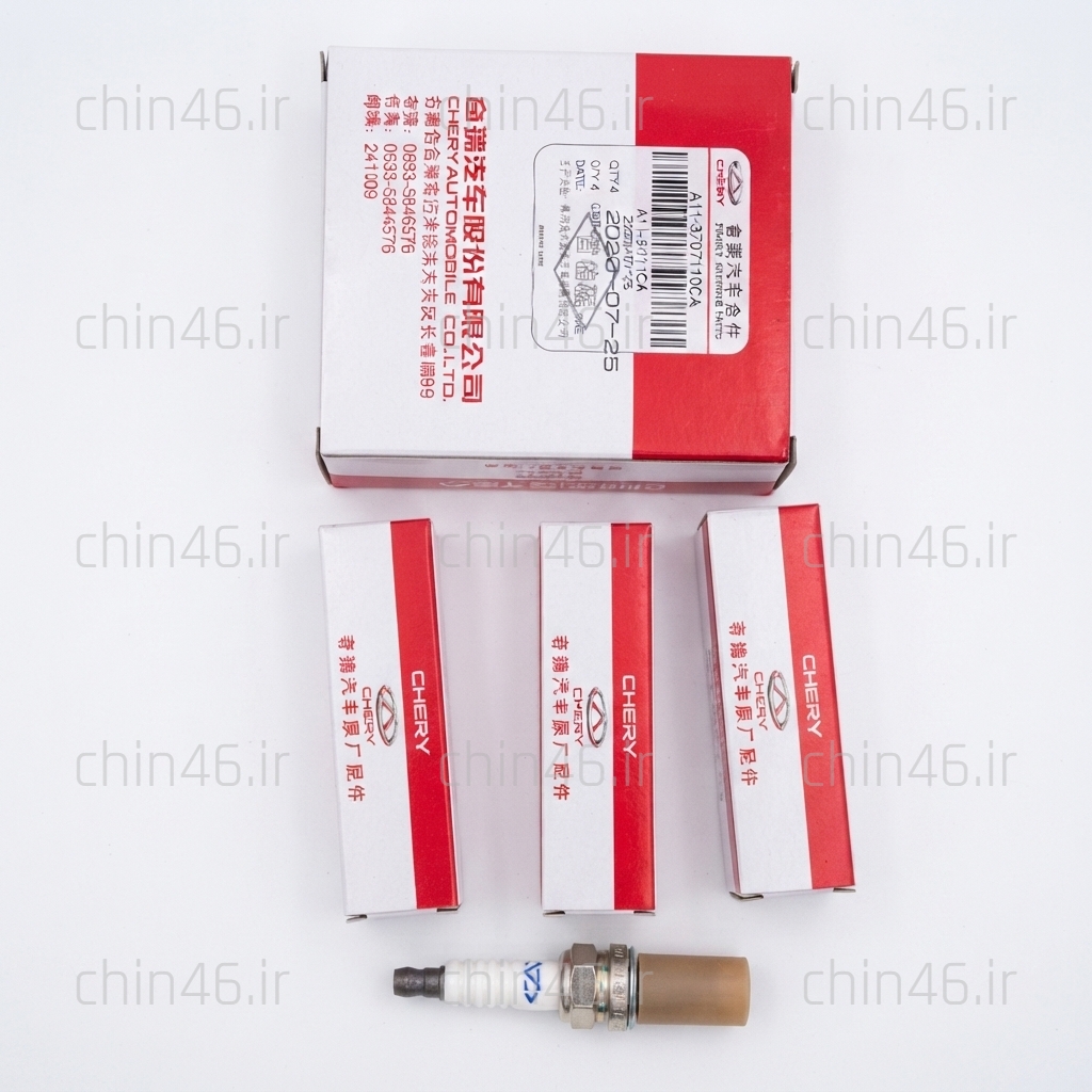 شمع موتور سوزنی اصلی چری A11-3707110CA دست 4 تایی